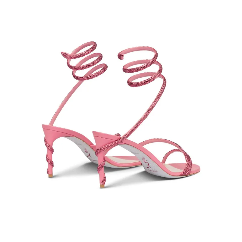 RENE CAOVILLA One Strap Sandals Women's Pink-3