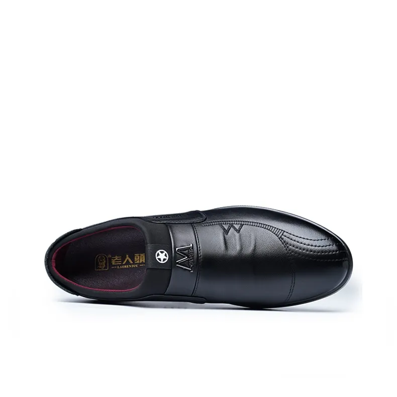LAORENTOU Men's Casual Shoes Men Low Top Black-6