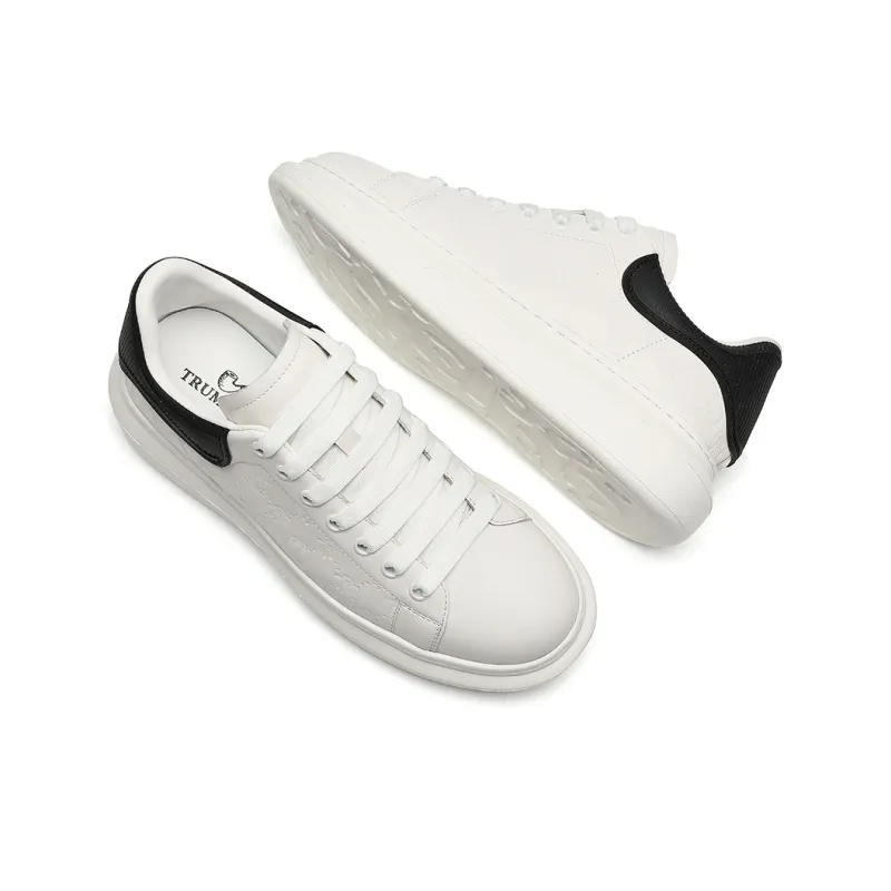 TRUMPPIPE Low Top Skateboard Shoes Men's White-4