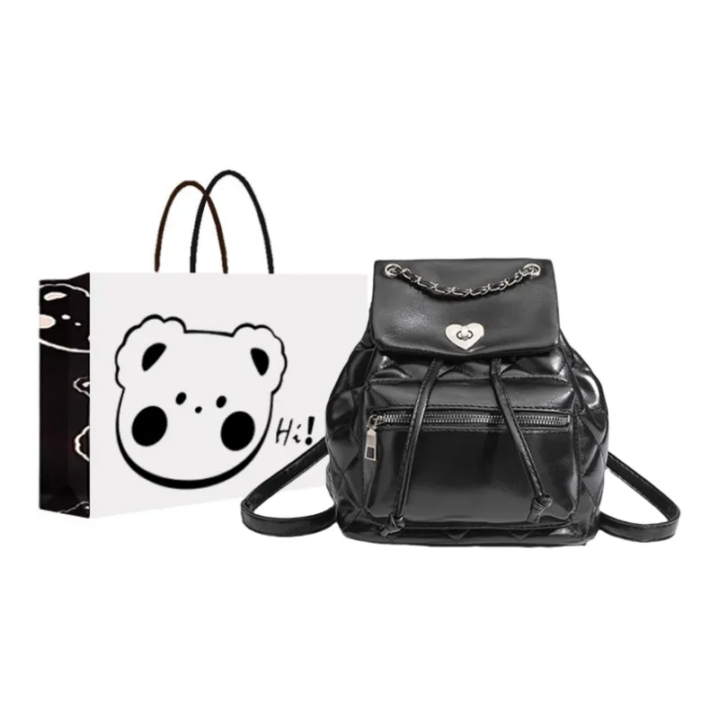 NX DOUGHNUT PU Backpack Regular Women's Silver/Black-1