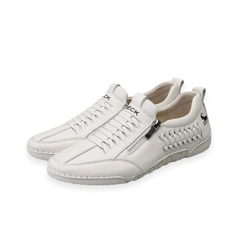 BECK Men's Casual Shoes Men Low Top Black/White-9