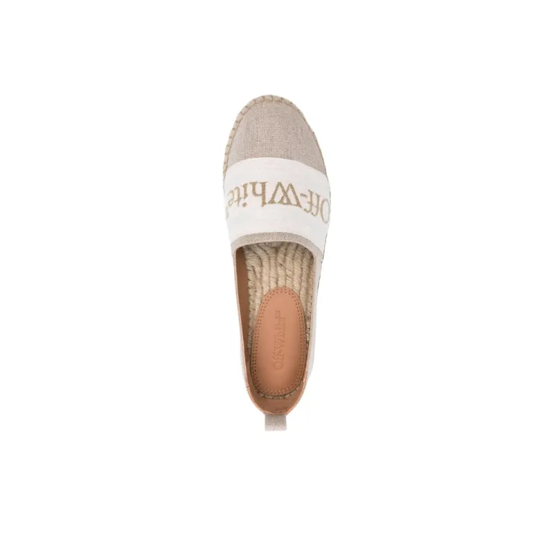 OFF-WHITE Bookish Round Toe Slip-On Espadrillas Women's-4