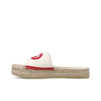 GUCCI Slide Slippers Women's White Red