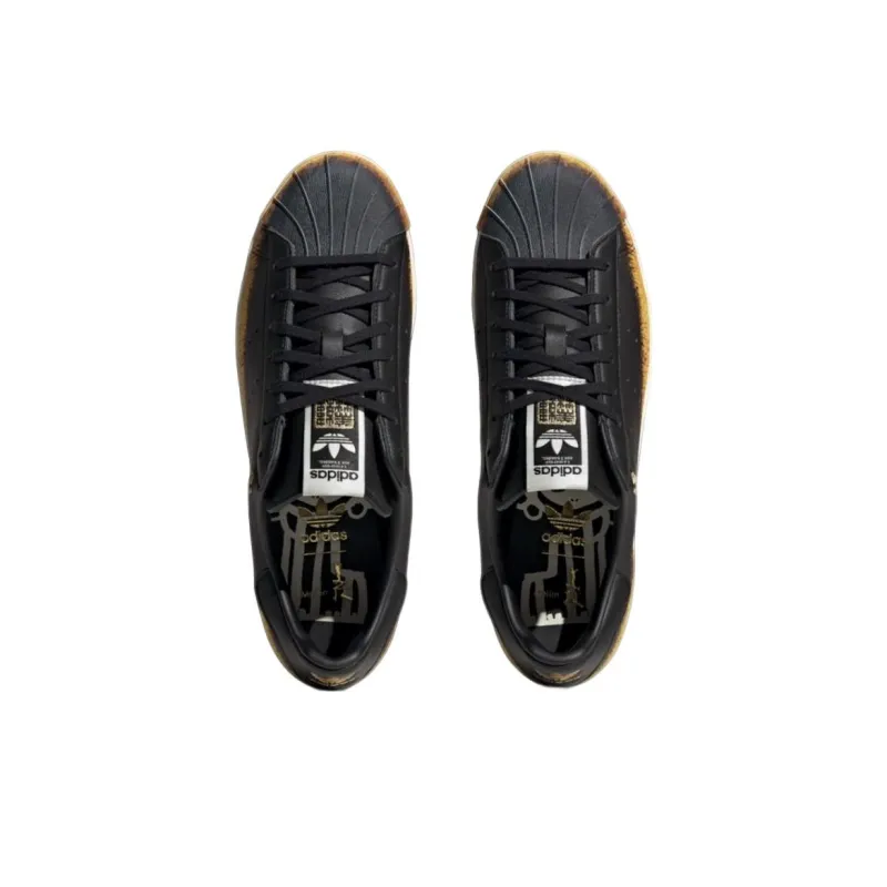Adidas Originals Superstar 80s X Han Meilin 'Black Yellow Orange'-4