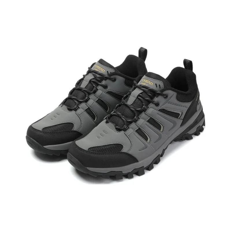 TOREAD Slip Resistant Shock Absorbers With Abrasion Resistant Properties Low Top Outdoor Shoes Gray Black-2