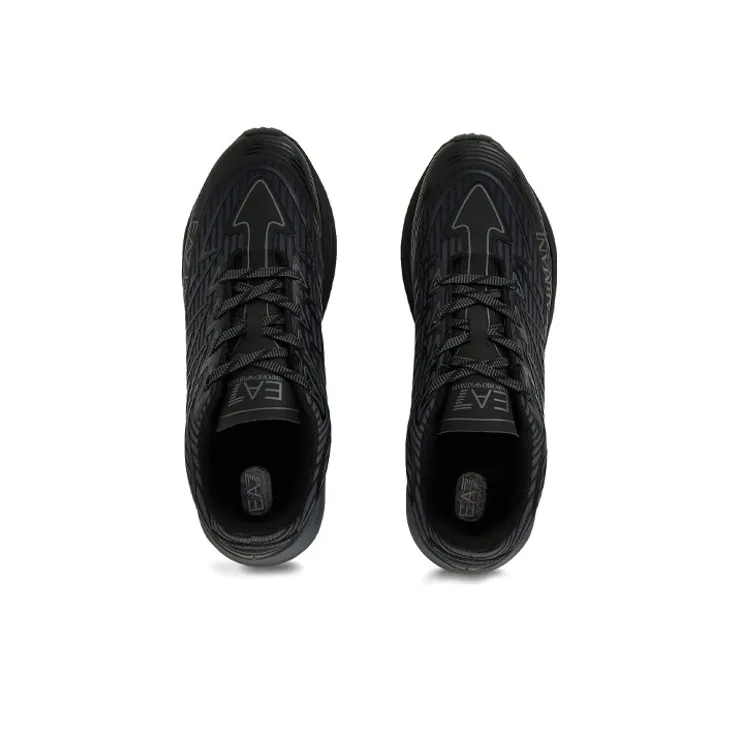 EMPORIO ARMANI Slip Resistant Low Top Sports Casual Shoes Men's Black-4