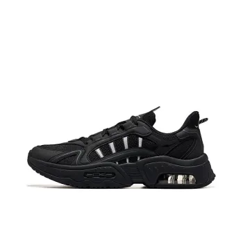 Erke Shock Absorbers With Slip Resistant And Abrasion Resistant Properties Low Top Running Shoes Men's Black
