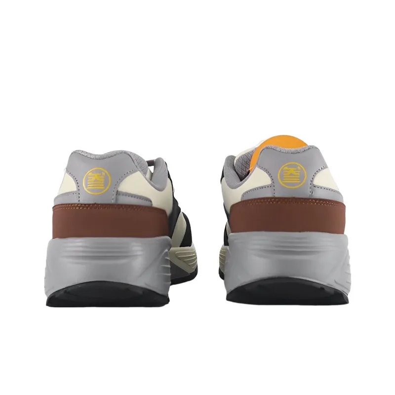 361° Cushioning, Slip Resistant, And Abrasion Resistant Low Top Sports Casual Shoes Wood Zinc Iron Gray-4