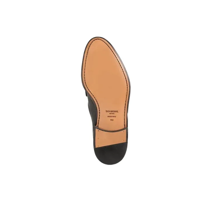 THOM BROWNE Grosgrain loop Trim Loafers-4