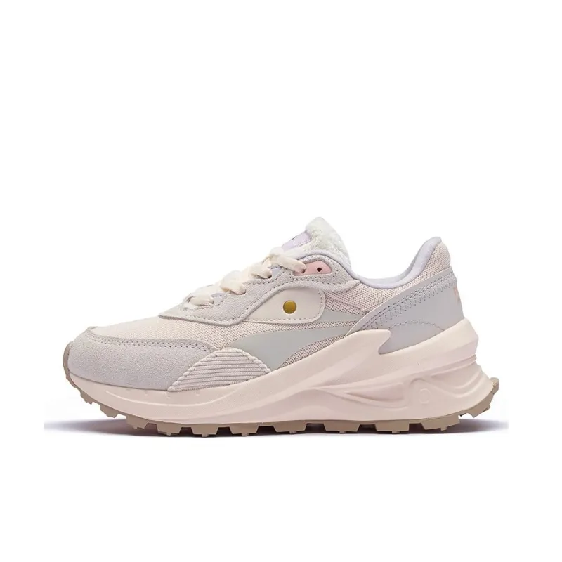361° Slip Resistant, Abrasion Resistant, Thermal Low Top Sports Casual Shoes Women's Beige Pink-0