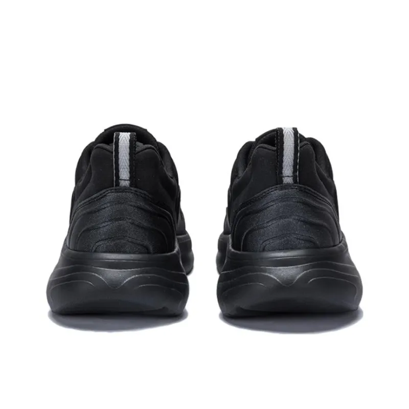 Anta Cushioning Wear Resistant Low Top Casual Shoes Women's Black-3