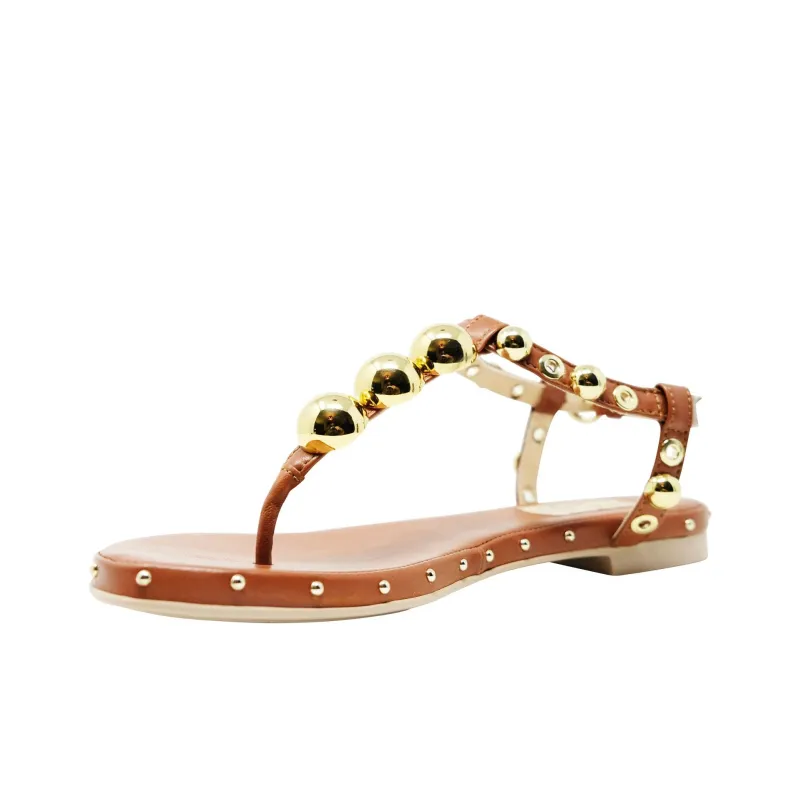 AGL Studded T bar Strap Sandals Women's-2