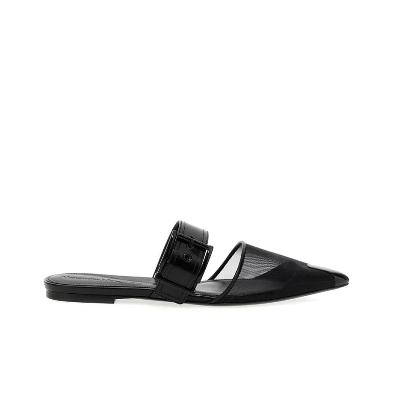 Alexander McQueen Pointed-Toe Slides Women's-1