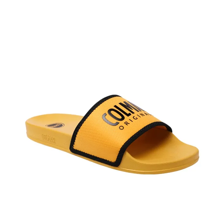 COLMAR Corma Casual Vacation Comfortable Versatile EVE Lightweight Soft Sole Slide Slippers Men's Yellow-2