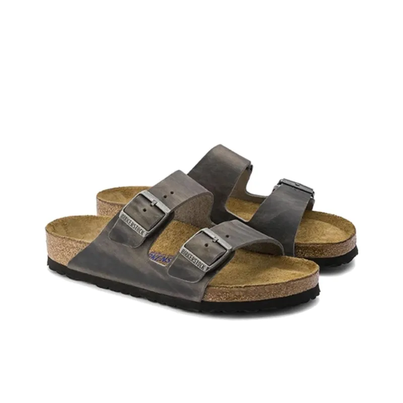 Birkenstock Slide Slippers Unisex Iron Gray Regular-2