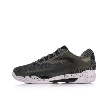 LiNing Pioneer Cushioning Rebound Low Top Running Shoes Unisex Black Green