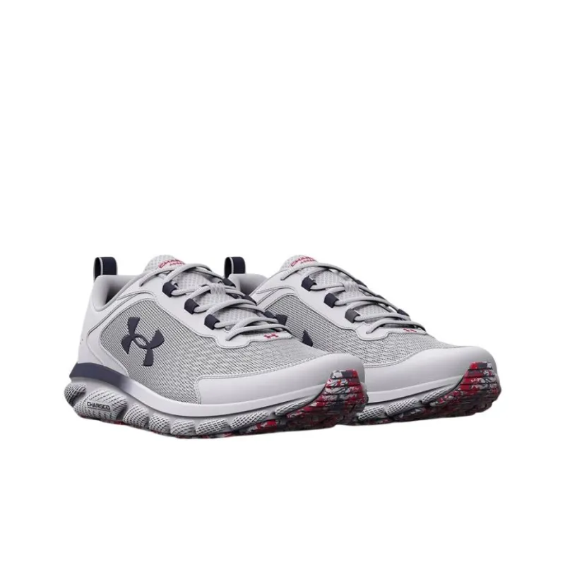Under Armour Charged Assert 9 Running Shoes 'White Blue'-2