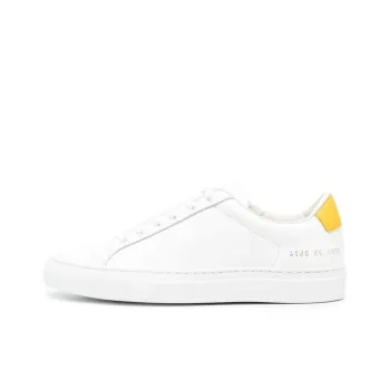 COMMON PROJECTS Low Top Stylish Skateboarding Shoes Women's White Yellow