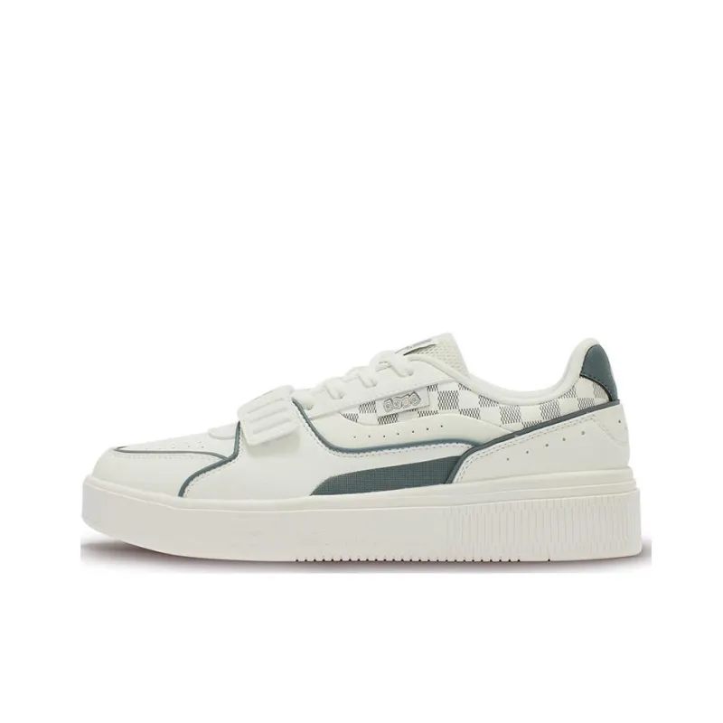 361° Anti-Slip And Wear-Resistant Lightweight Low-Top Skateboard Shoes Men's White Gray-0