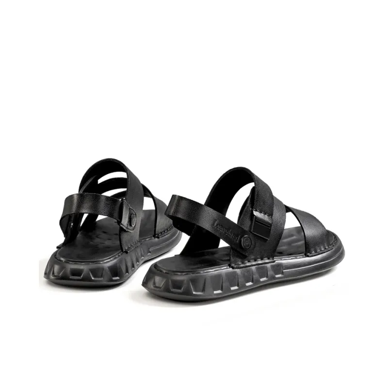 LEAVELAND Fashion Sandal Men's Black-1