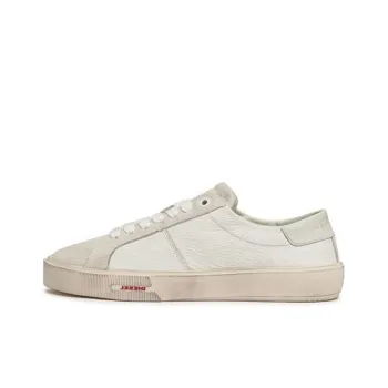 DIESEL Anti-Slip Wear-Resistant Low-Top Skateboard Shoes Women's Gray White