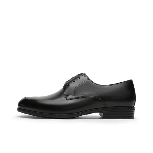 GOLDLION Dress Shoes Men Low-Top Black