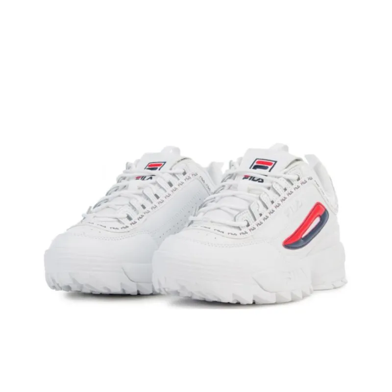 FILA Women's Disruptor 2 'White Navy Red'-2