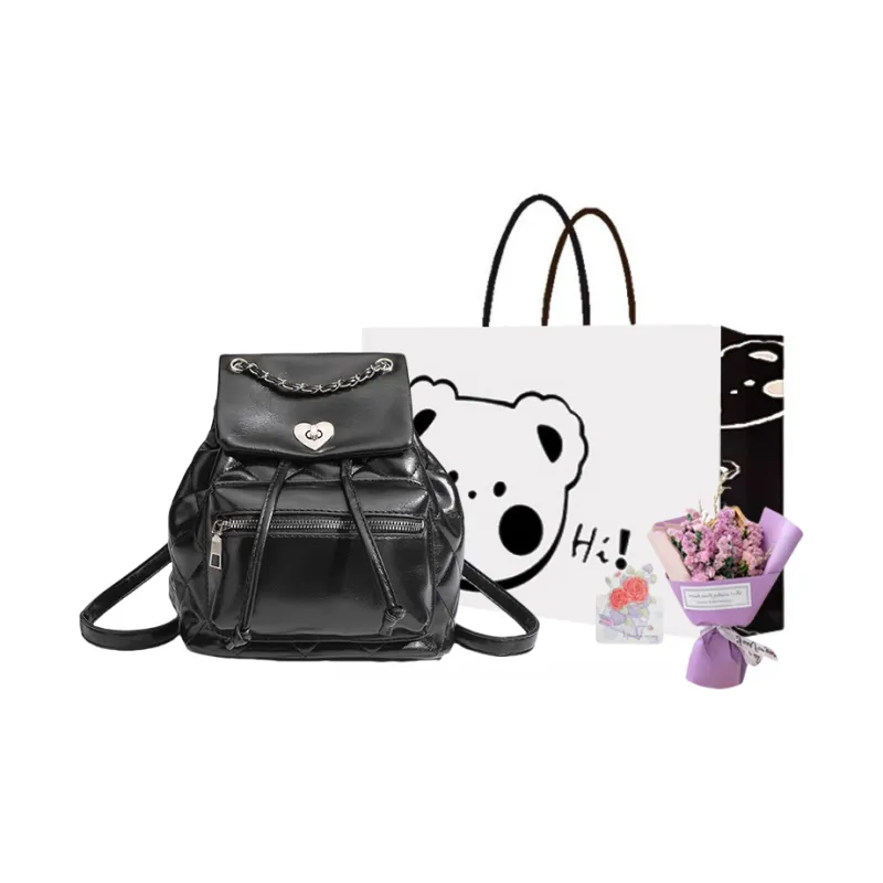 NX DOUGHNUT PU Backpack Regular Women's Silver/Black-3
