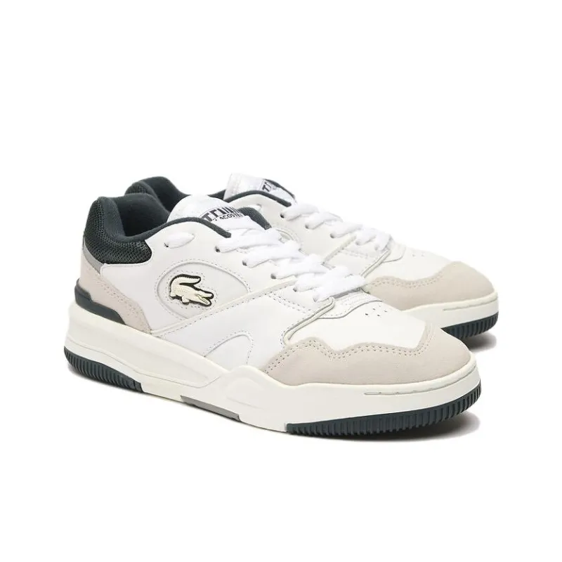 LACOSTE Low Top Skateboard Shoes Women's White-2