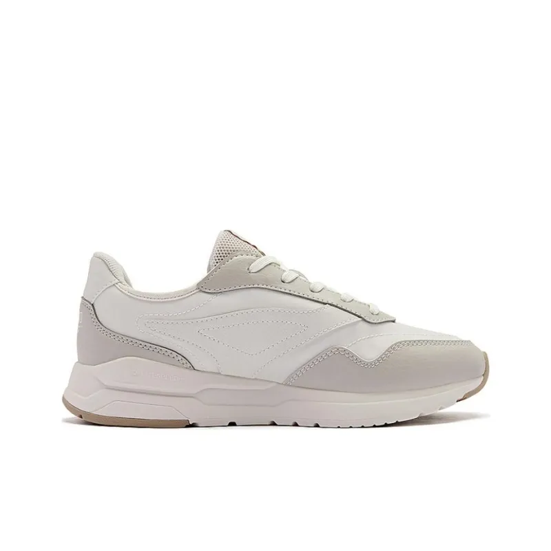 QIAODAN Non slip Lightweight Low Top Casual Shoes Women's Ecru-1