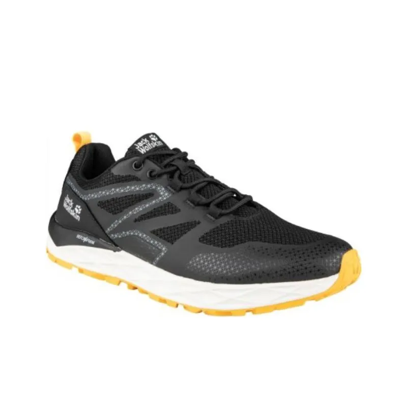 Jack Wolfskin Shock Absorbers With Slip Resistant And Abrasion Resistant Properties Low Top Outdoor Shoes Black-2