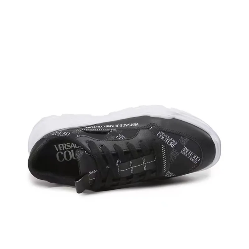 VERSACE JEANS Couture Versace Low Top Sports Casual Shoes Men's Black-5