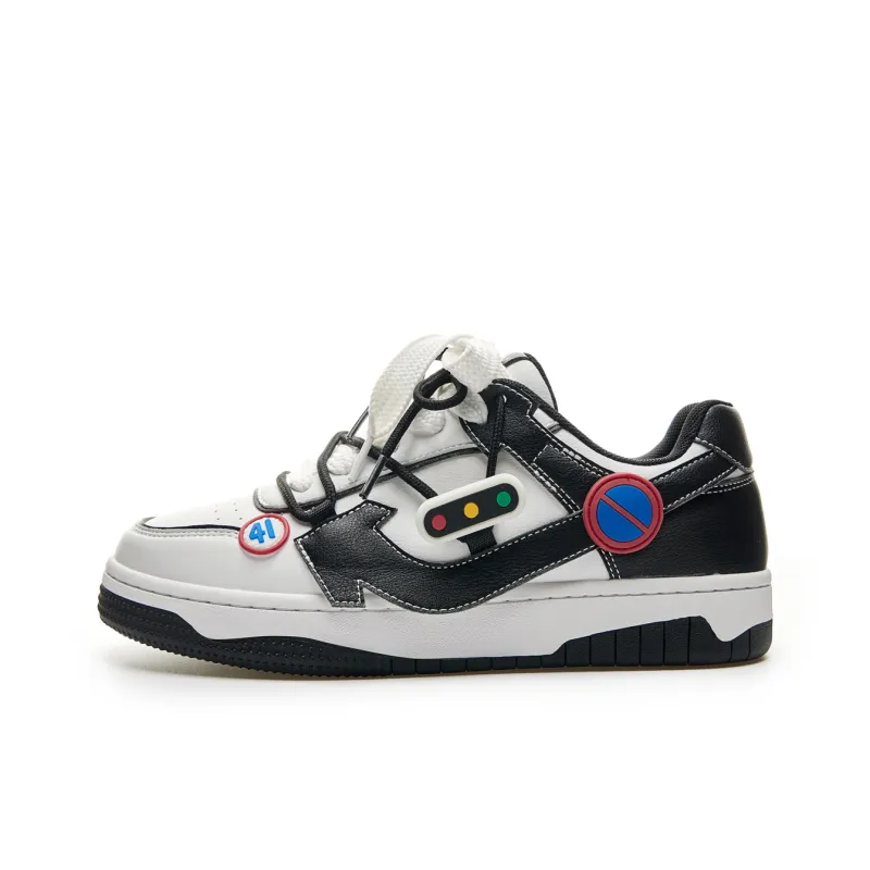 LAZY BONS Height Increasing Abrasion Resistant Lightweight Breathable Slip Resistant Low Top Skateboard Shoes Unisex-6