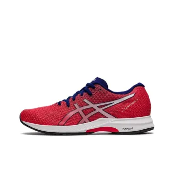 Asics Lyteracer 4 Cushioning, Slip Resistant, And Abrasion Resistant Low Top Running Shoes Women's Red White