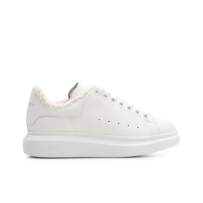Alexander McQueen Low Top Stylish Skateboarding Shoes Men's White-1