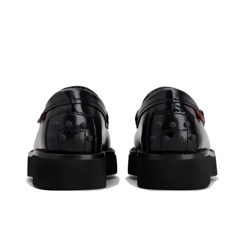 TOD'S Penny-Slot Round Toe Loafers Women's-3