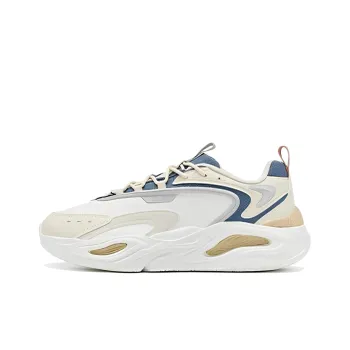 XTEP Anti Slip And Wear Resistant Breathable Low Top Sports Casual Shoes Sail White Milk Tea White Deep Blue