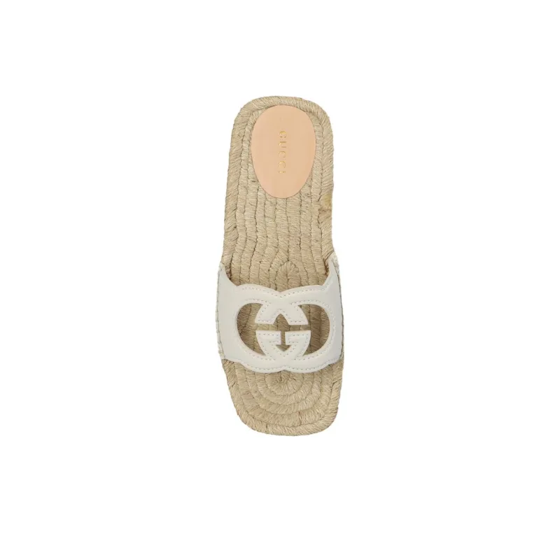 GUCCI Interlocking G Cut-out Espadrilles-4