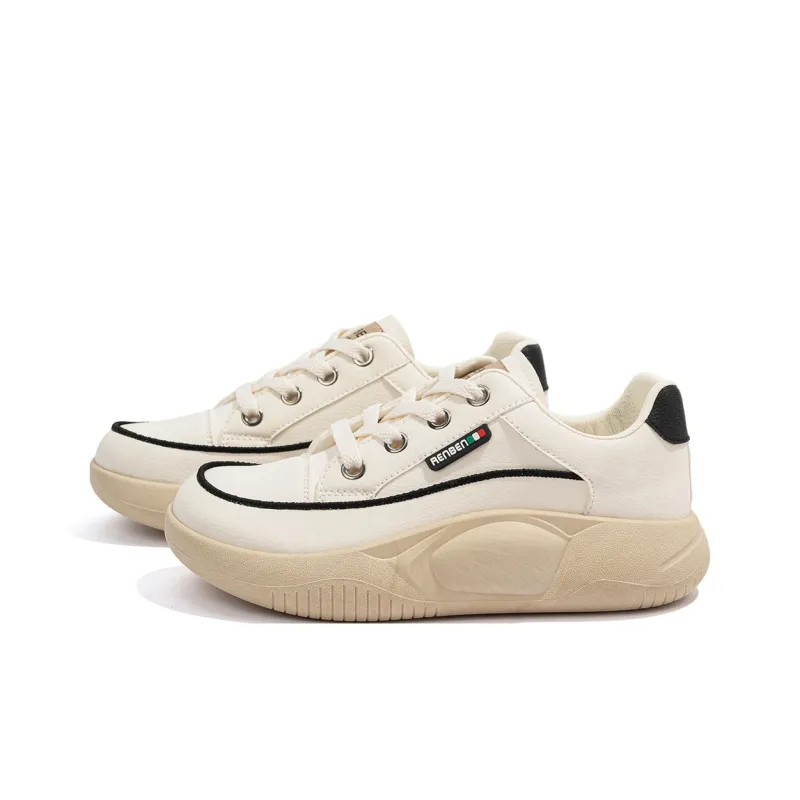 Humanism 1986 Thermal Height Increasing Lightweight Low Top Casual Shoes Women's-21