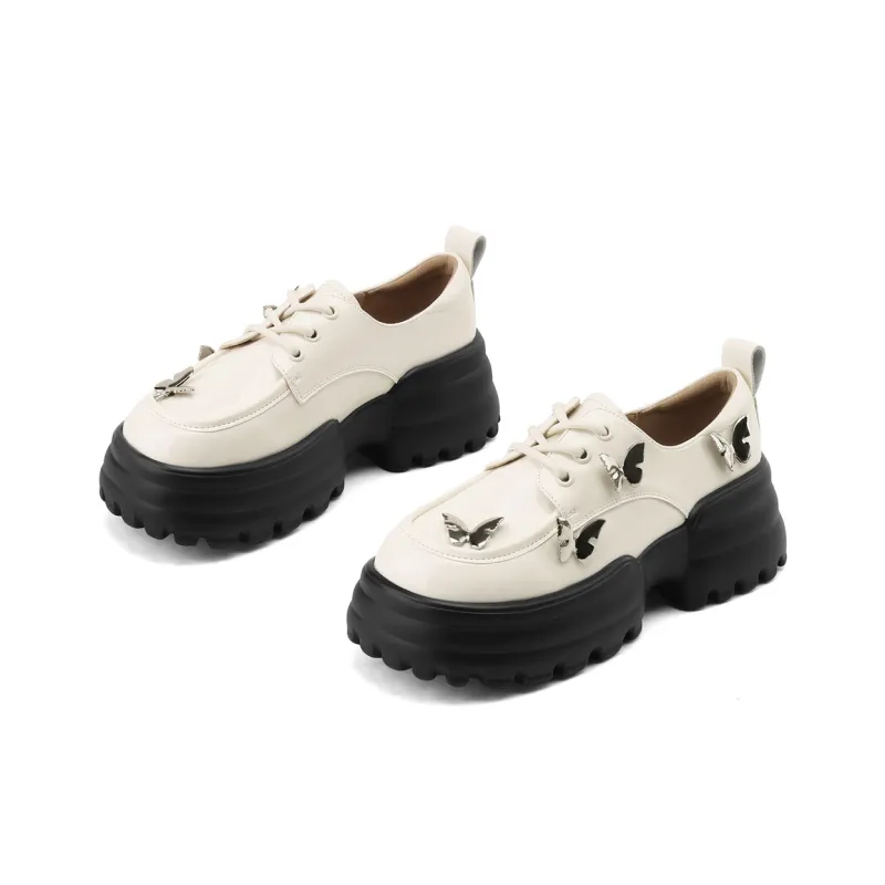 JOSINY Loafers 6.5cm Women's Black/Ecru-9