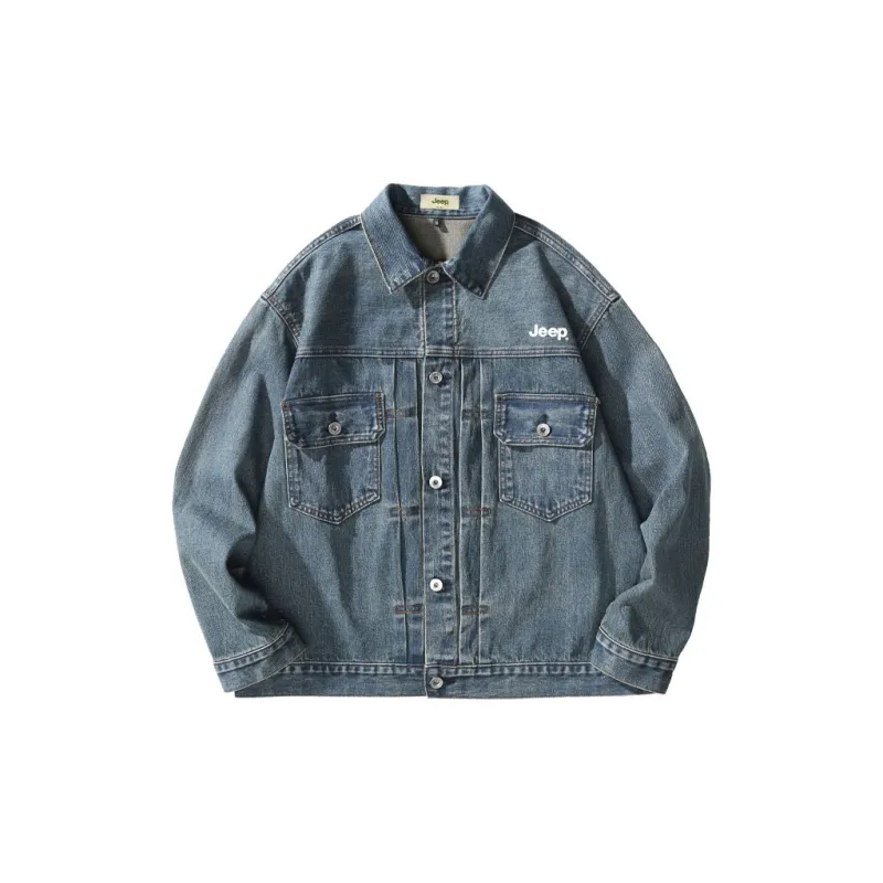 Jeep Jackets Unisex Vintage Blue-0