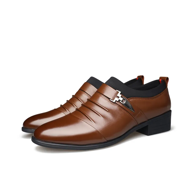 Bindu Dress Shoes Men Low Top Black/Brown-6