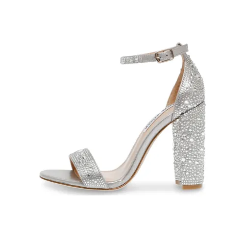 STEVE MADDEN One-Strap Sandals 10.5cm Women's Silver