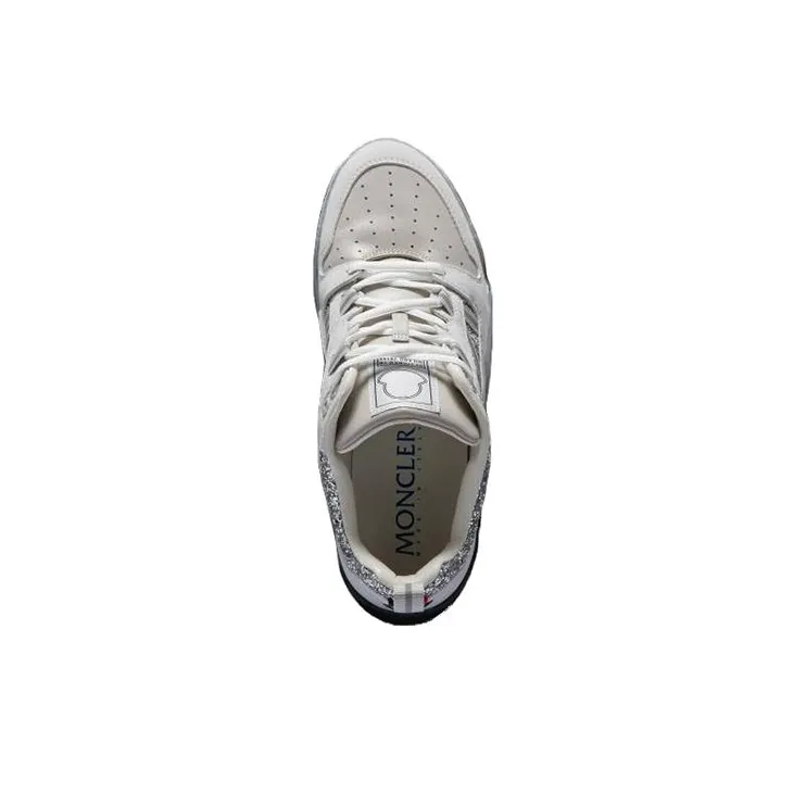 Moncler Sequin-detail Leather Sneakers-1