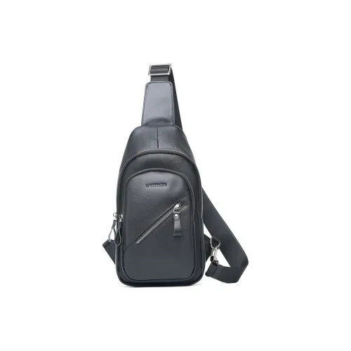 Old man's head Shoulder Bags Black