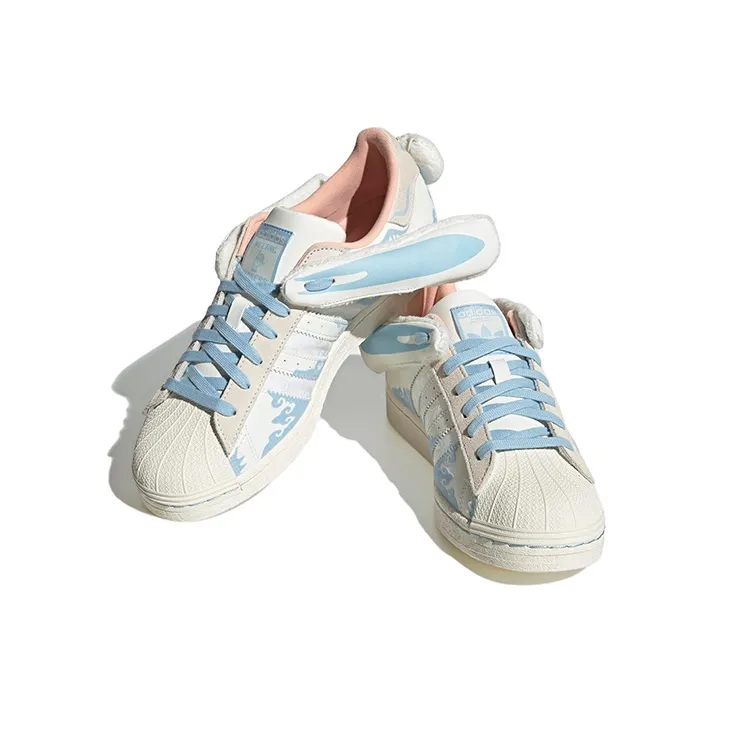 Adidas Originals Superstar Papercut X Melting Sadness 'White Blue'-2