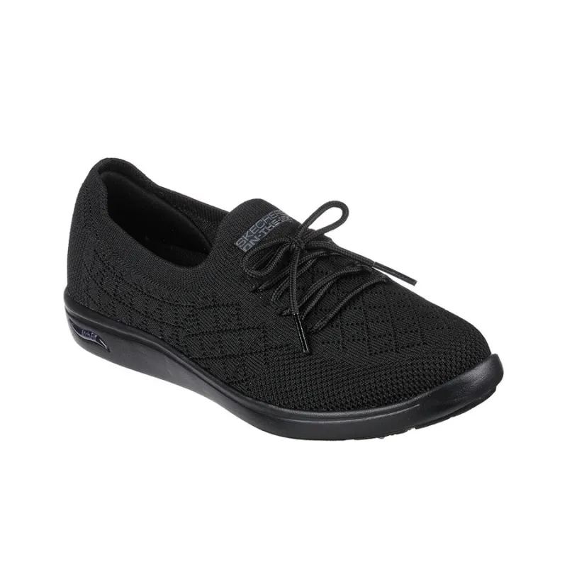 Skechers ARCH FIT UPLIFT  Perfect Cushioned Slip Resistant Abrasion Resistant Low Top Sports Casual Shoes Women's Black-2