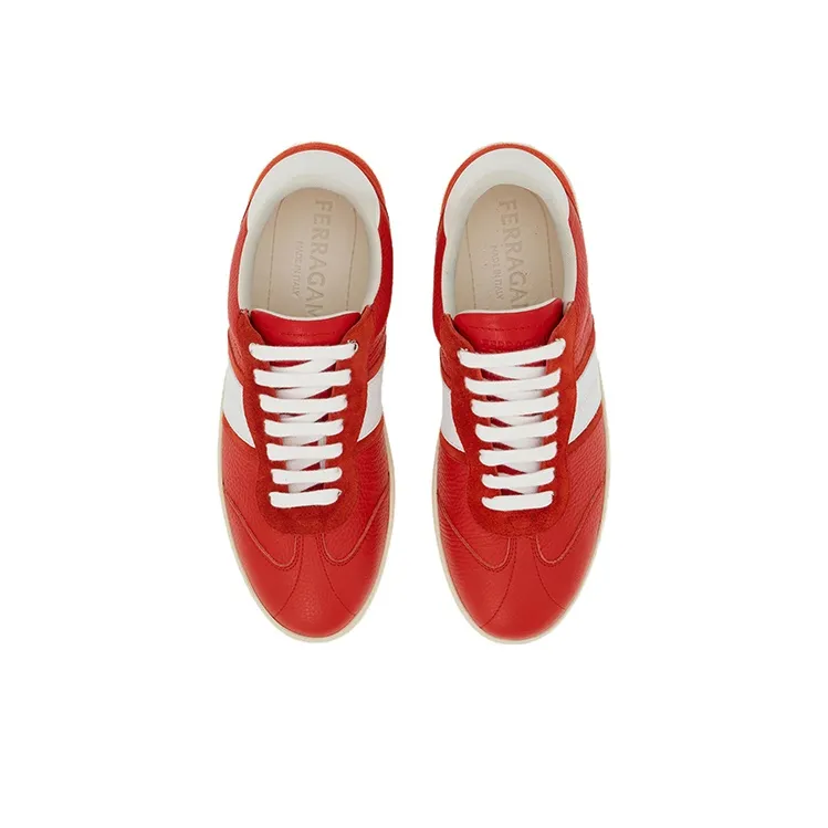 FERRAGAMO Logo-debossed Low-top Sneakers-2