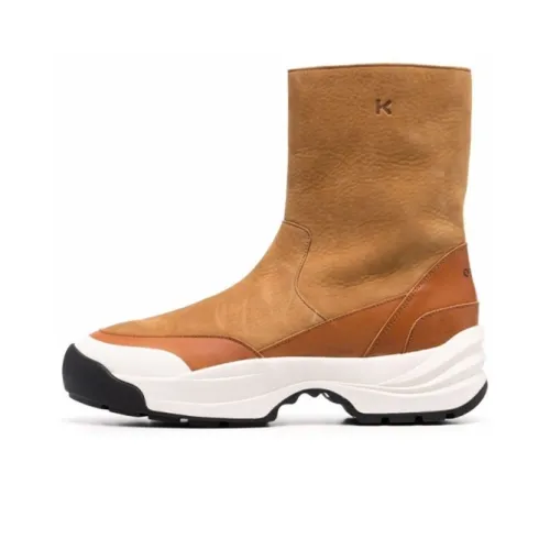 KENZO Ankle Boots Men Brown