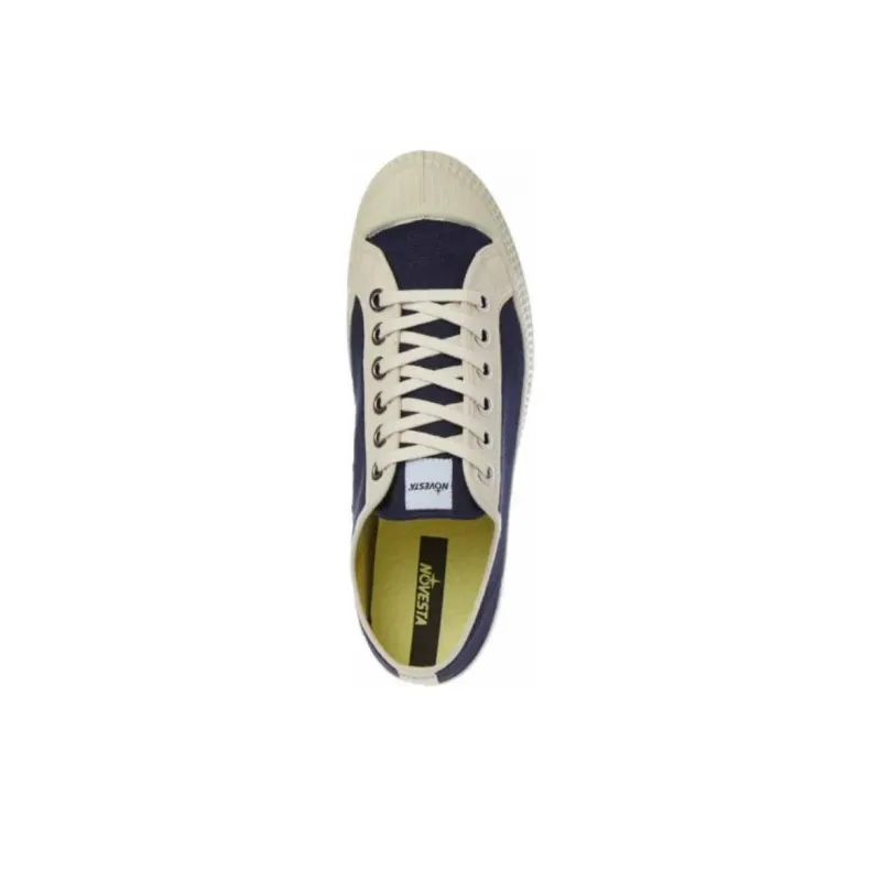 Novesta Canvas Shoes Unisex Low-Top Black/White-2